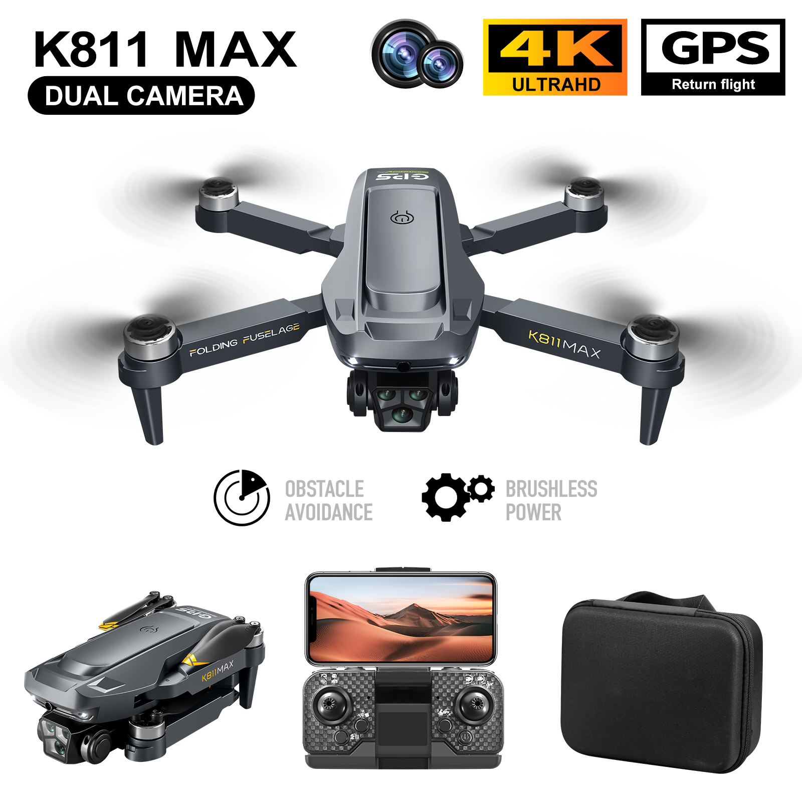 Drone Gps Module - K811MAX Quadcopter Drone: Brushless, GPS, Auto