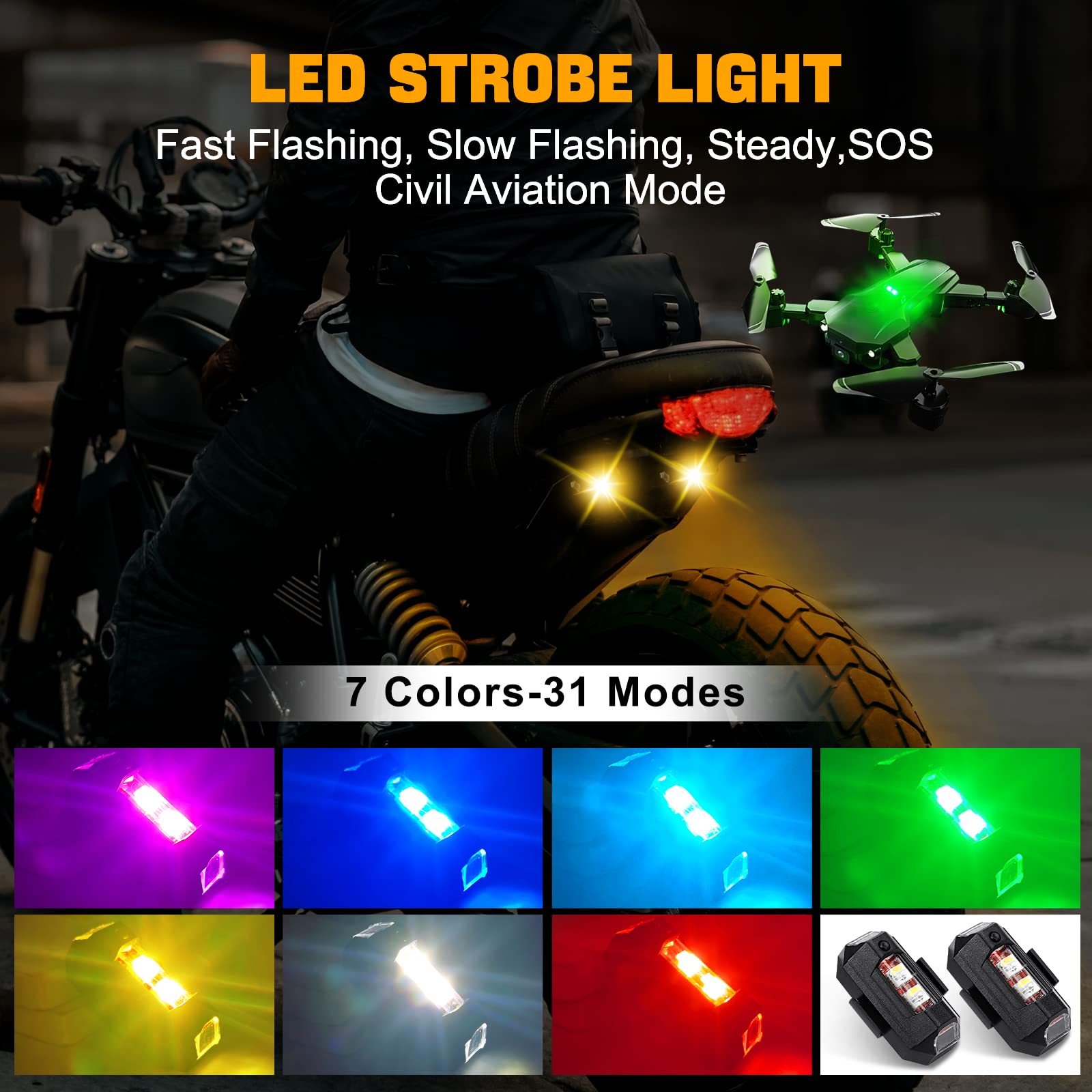 Motorcycle Lights Drone Strobe - Drone Led Light 리뷰 및 가격