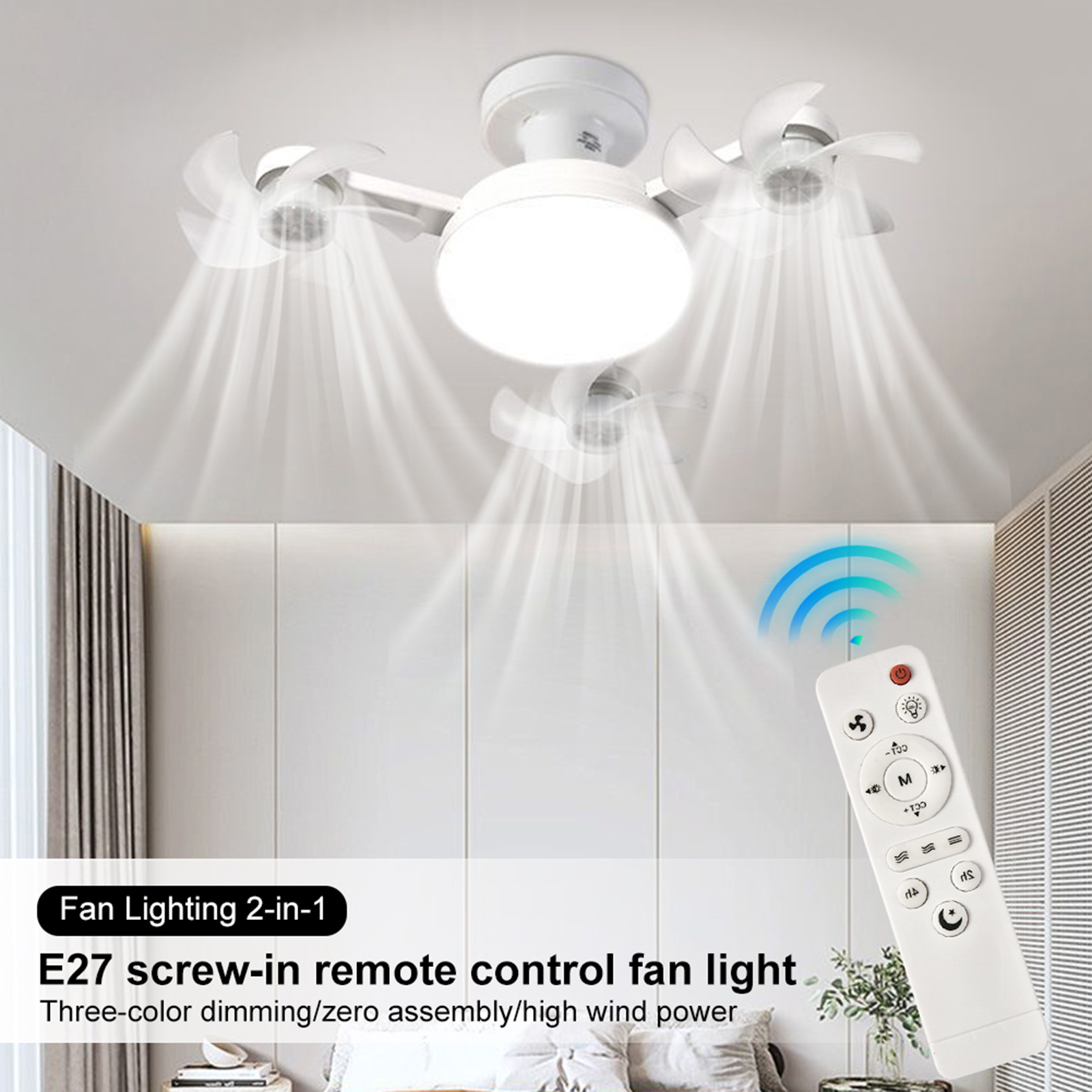 E26/E27 Screw in Ceiling Fan L - Drone Led Light 리뷰 및 가격