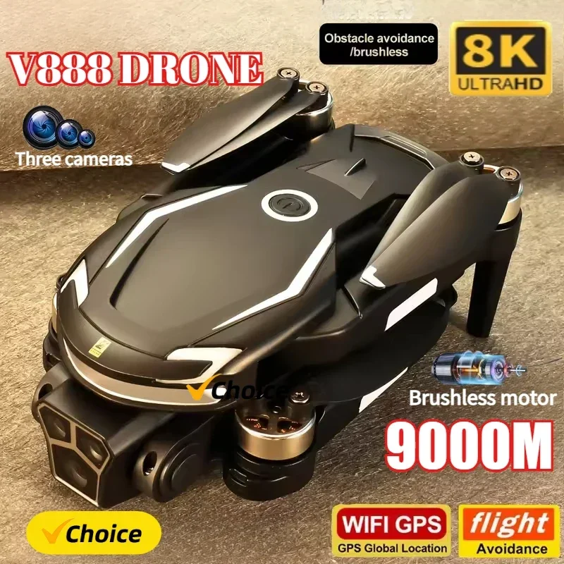 New V888 Drone 8K GPS Triple C - Drone Gps Mount 리뷰 및 가격